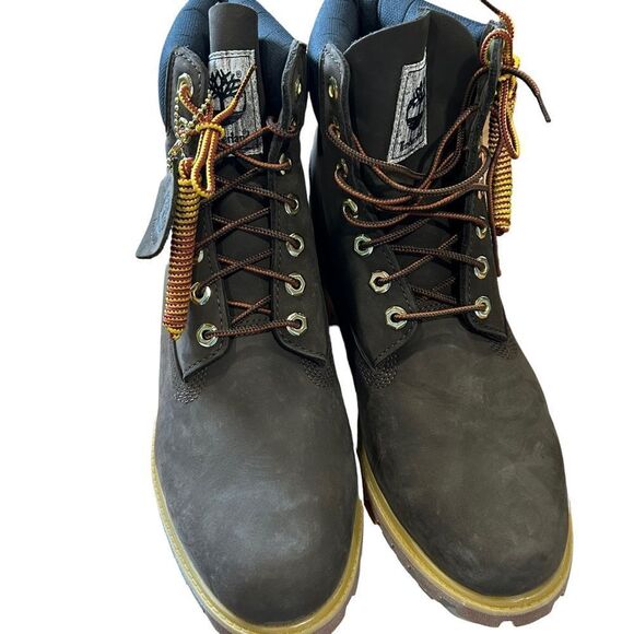 Timberland Timbs Brown Premium 6" Waterproof Boots - Picture 6 of 13